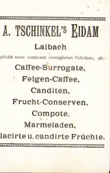 A. Tschinkel`s Eidam Laibach, Transvaal Johannesburg Litho ca. 1900