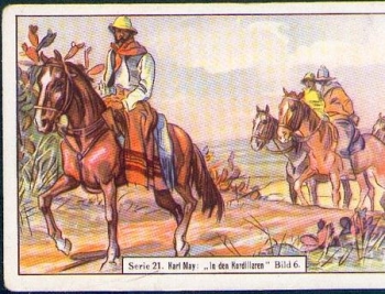 Karl May series pictures RS. Advertising imprint mushroom cheese, series 21 picture 6