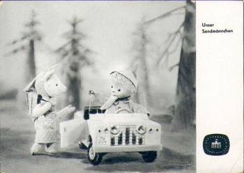 Sandmann im Auto mit Ziege  *ca. 1965 DFF