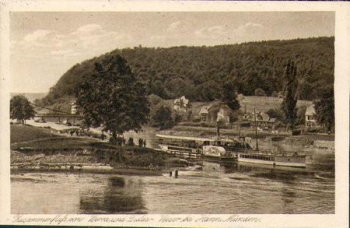 Weser steamboat near Hann. Muenden * around 1930