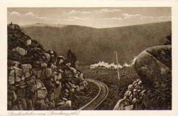 Brockenbahn  und Brockengipfel * ca. 1930