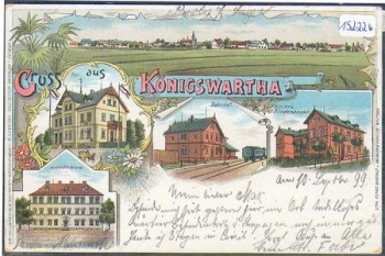 02699 Koenigswartha Litho Institute for the Blind Post Station o 11.9.1899