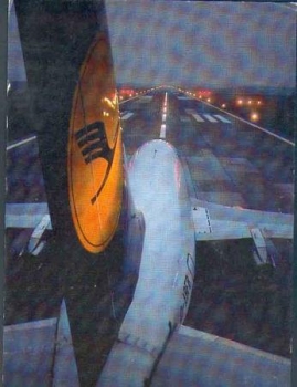 Lufthansa airplane taking off o 6.1.1988