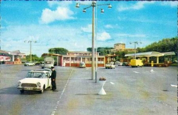 Flensburg German-Danish border crossing point Krusau Customs * around 1960