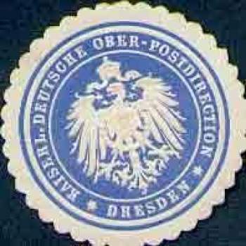Dresden Kaiserl. German Oberpostdirektion seal mark
