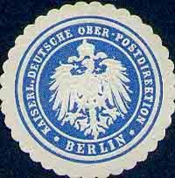 Berlin seal mark Imperial German Oberpostdirektion
