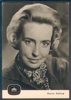 Kühne Maria autograph card * ca.1962