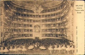 Milano Interno Teatro della Scala (Ballet) * ca. 1910