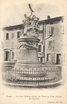 Orange Le Genie Moderne offrant une Palme au Genie Antique par Injalbert * ca. 1900