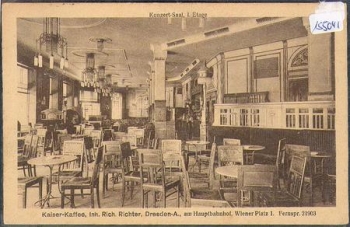 Seevorstadt Dresden Wiener Platz1 "Kaiser-Kaffee" Innenraum o 12.3.1920