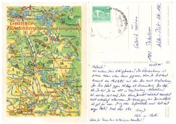 16775 Gransee Fürstenberg Havel und Umgebung Künstlerkarte Alfred Hoppe 8075