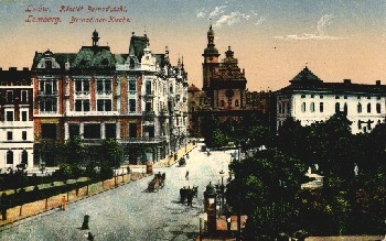 Ukraine Stryj Viennese coffee house * around 1917