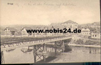 Bruegg river view with bridge *ca. 1910