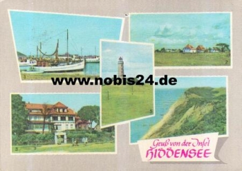 18565 Hiddensee with lighthouse, o 6.8.1964