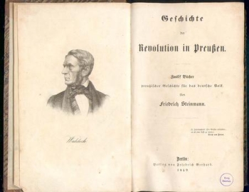 Steinmann Friedrich History of the Revolution in Prussia 1848