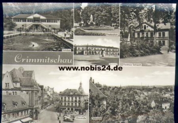08451 Crimmitschau Large card approx. A5 used. 1975
