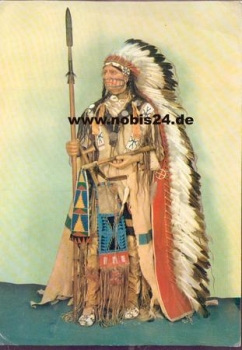 Radebeul Karl May Museum Dakota Chief Large map approx. A5 * approx. 1974