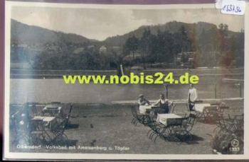 02785 Olbersdorf Volksbad mit Ameisenberg und Toepfer *ca. 1950