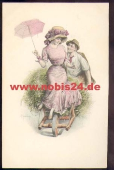 Lovers artist card M. M. Vienne No. 634 M. Munk * approx. 1920
