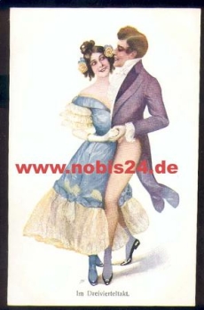 Ballroom dance artist card 212-4 * approx. 1910