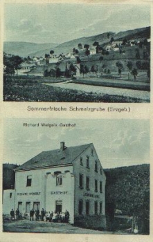 09477 Schmalzgrube Erzgebirge Richard Weigelts Gasthof gebr. ca. 1930