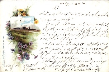 Sommerblumen Landschaft o 30.8.1899