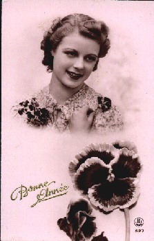 Stiefmütterchen  mit Frau, * ca. 1930