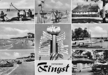 18374 Zingst Dars Mehrbildkarte o 1961