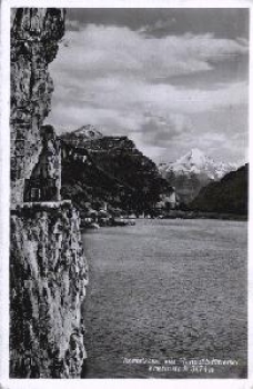 Axenstrasse mit Vierwaldstaettersee und Birkenstock o 30.7.1937