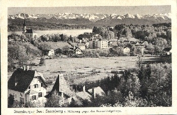 82319 Starnberg Starnberger See vom Mühlberg gegen Karwendel * 16.4.1924