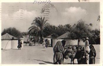 Libya New Bedouin settlement Real photo o ca. 1940