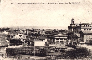 Senegal Dakar Vue prise de Hopital  *ca. 1910