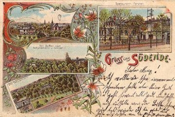 Steglitz Südende Berlin Farblitho, o 23.11.1899