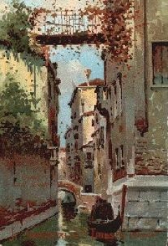 Venedig Marina con Bragozzo Werbekarte *ca. 1920
