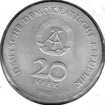 20 Mark DDR 1982 Clara Zetkin