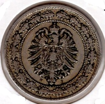 20 Pfennig 1887 J German Empire