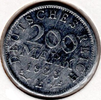 200 Mark 1923 D Weimar Republic