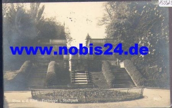 01594 Riesa Freitreppe im Stadtpark o 23..1930