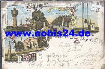 01619 Zeithain military training area, chromolithograph, May 20, 1899