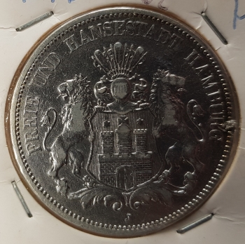 5 Mark Hamburg 1876
