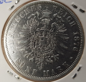 5 Mark Hamburg 1876