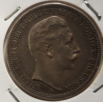 3 Mark PREUSSEN 1908 Wilhelm II