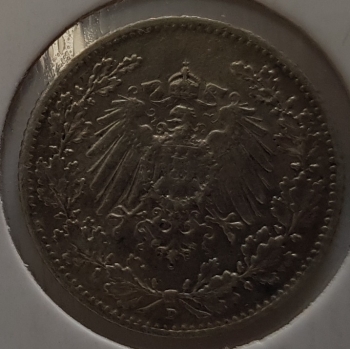 1/2 Mark 1915 D stgl