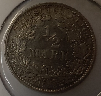 1/2 Mark 1912 D