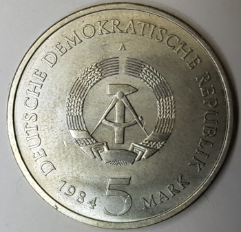5 Mark 1984 Leipzig Thomas Kirche