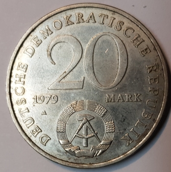 20 Mark 1979 30 Jahre DDR