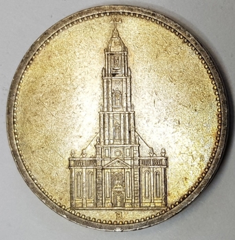 Jager 0357 - 5 Reichsmark 1935 A Garrison Church silver coin