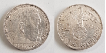 2 Reichsmark 1937 E Hindenburg