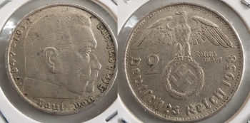 2 Reichsmark 1938 B