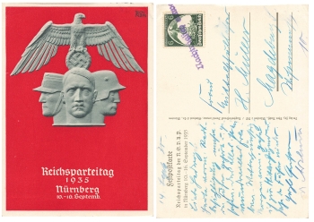 Nuremberg Rally Propaganda Card Adolf Hitler Adler o 1935